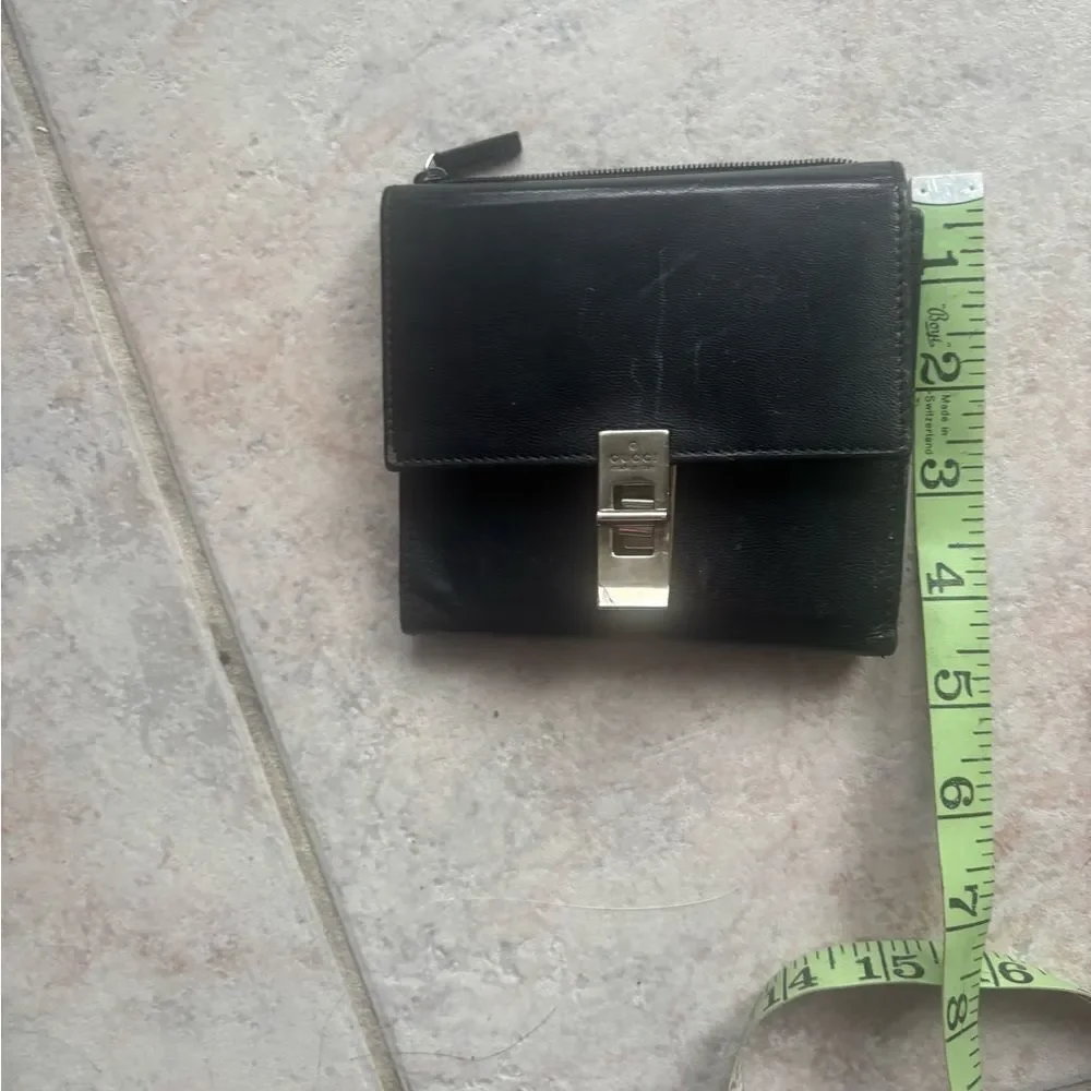 Gucci logo wallet coin purse money accessory check book id credit card holder - Picture 8 of 9
